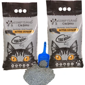 Aktif Karbonlu Ince Taneli Kedi Kumu 10 Lt x 2 Adet