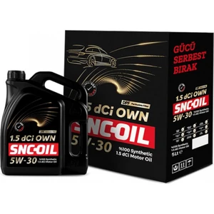 Snc Oil Snc-Oil 1.5 Dci Own 5W-30 Motor Yağı 5 Lt Motor Yağı ( Üretim Yılı: 2022 )