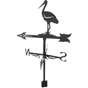 Demir Weathervane Rüzgar Yön Göstergesi Çiftlik Sahnesi Ev Açık Bahçe Vinç (Yurt Dışından)