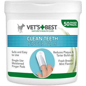 Vets Best Köpekler İçin Diş Temizleme Parmak Pedi 50li