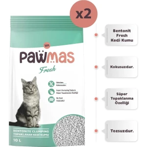 Fresh Bentonit Kedi Kumu 10 Lt x 2 Adet