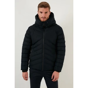 Slim Fit Kapüşonlu Dik Yaka Cepli Kışlık Mont Erkek Mont 6274909