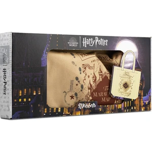 Harry Potter Çapulcu Haritası Bez Çanta Gabardin Kahve Rengi