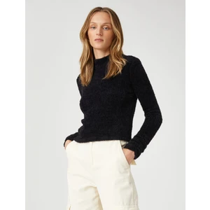 Peluş Tişört Uzun Kollu Balıkçı Yaka