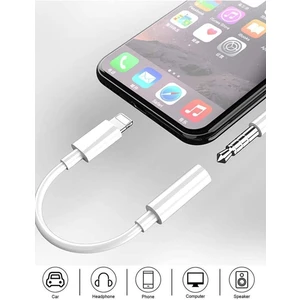 Apple Iphone 14 13 12 11 x 8 7 Ipad Lightning Uyumlu Kulaklık Çevirici Aux Dönüştürücü Ara Kablosu