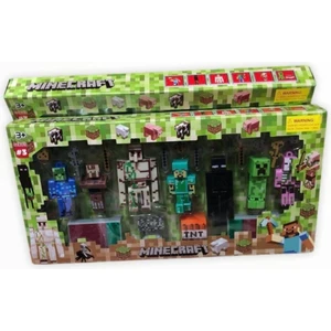 Oktoys Minecraft Oyuncak Enderman 7 Karakter ve Aksesuarlı Set