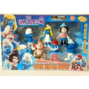 Oyuncak 6'lı Karakter Figür Seti Oyuncakları Şirinler