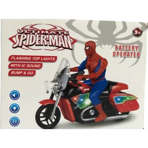 Motorlu Pilli Işıklı Spiderman Örümcek Adam