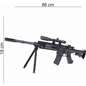 Prestij Oyuncak Poşetli Lazerli Uzay Dipcikli Boncuk Atan Tüfek