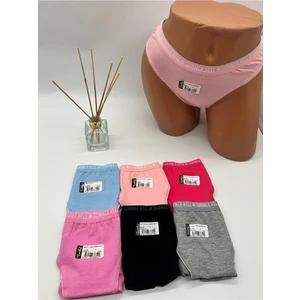 Kadın 6'lı Paket Karışık Renk Carmen Bikini Külot