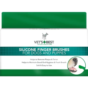 Vets Best Kedi ve Köpekler İçin Silikon Parmak Diş Fırçası 5 Adet