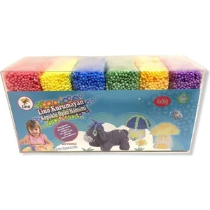Lıno 152017 Kurumayan Köpük Oyun Hamuru 6X10GR