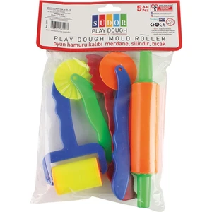 Oyun Hamur Kalıbı Oklava+Bıçak+Merdane+Silindir Mixartcolors
