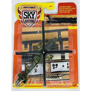 Sky Busters Boeıng Ah-64 Apache Metal Helikopter ve Pisti