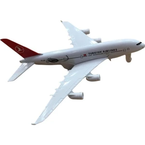 Kılıçlar Oyuncak Metal Çek Bırak Thy Yolcu Uçağı Sesli Işıklı 15 cm