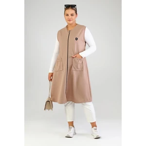 Kadın Ottoman Çelik Örme Büyük Beden Yelek