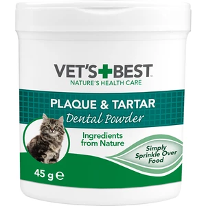 Vets Best Kediler İçin Plak ve Tartar Ağız Bakım Tozu 45 gr