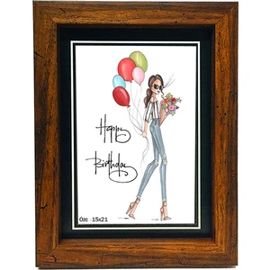 Özcanlar Çerçeve Hediyelik Çerçeve Ev Home Ofis Kişiye Özel Resim Çerçevesi Masaüstü 15X21