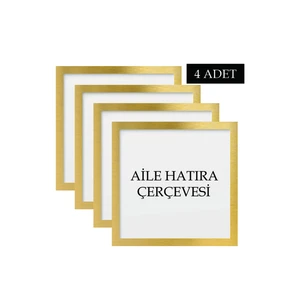 Özcanlar Çerçeve 4 Adet Aile Çerçeve Seti Tablo Seti Boş Çerçeve Masa Üstü Çerçeve  Hediyelik Çerçeve