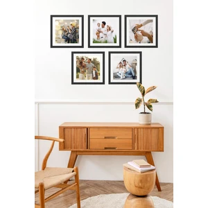 Özcanlar Çerçeve 5 Adet Aile Çerçeve Seti Tablo Seti Boş Çerçeve Masa Üstü Çerçeve  Hediyelik Çerçeve