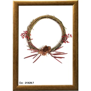 Özcanlar Çerçeve Hediyelik Çerçeve Dekorasyon  Resim Çerçevesi A4 Diploma Belge Kahve