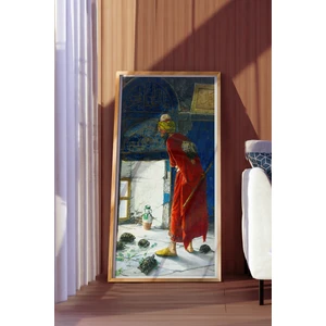 Özcanlar Çerçeve Ahşap Çerçeveli Tablo Çerçeveli Ahşap Dekor Tablo Seti Dekoratif Tablo Kaplumbağa Terbiyecisi