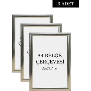 Özcanlar Çerçeve 3 Lü Set A4(21X29.7) Diploma Çerçevesi Belge Çerçeveleri Sertifika Çerçevesi