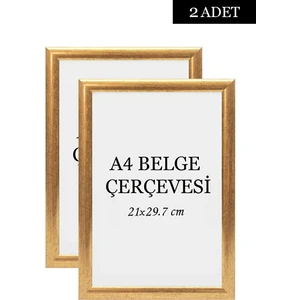 Özcanlar Çerçeve 2 Li Set A4(21X29.7) Diploma Çerçevesi Belge Çerçeveleri Sertifika Çerçevesi