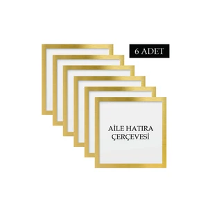 Özcanlar Çerçeve 6 Adet  Aile Çerçeve Seti Tablo Seti Boş Çerçeve Masa Üstü Çerçeve  Hediyelik Çerçeve
