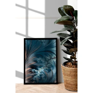 Özcanlar Çerçeve Siyah Çerçeveli Tablo Modern Sanatsal  Dekorasyon Ev Dekoru Tekli Çerçeve  Abstract ÖZC--411