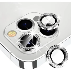iPhone 14 Pro Max Uyumlu Swarovski Taşlı Kamera Koruyucu Lens