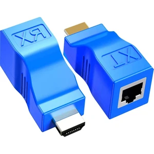 HDMI Extender HDMI - RJ45 Ağ Kablosu ile HDMI Uzatıcı Dönüştürücü Tekrarlayıcı Cat 5e /6 30M
