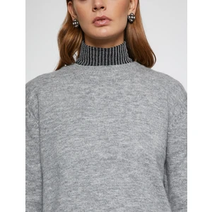 Melis Ağazat X Koton - Yumuşak Dokulu Bisiklet Yaka Kazak