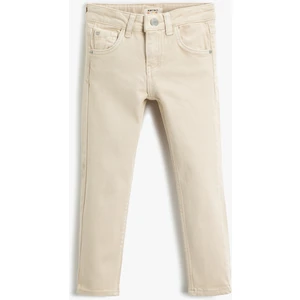 Kot Pantolon Düz Paça Normal Bel - Straight Jean