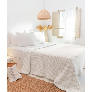 Mare %100 Pamuklu Bej Waffle Pike Çift Kişilik 230x245 7501A