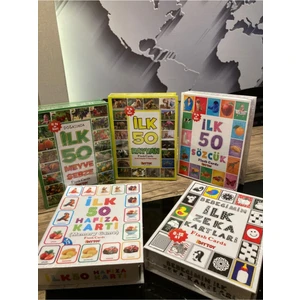 Ilk 50 Set ( Hayvan, Sebze ve Meyve, Hafıza Kartı, Sözcük, Bebeğim Zeka) SET004