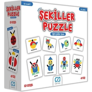Ca Games 5114 , Şekiller Puzzle / 3 Yaş