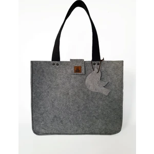 Butik Tasarım Keçe Kol Çantası - Basic Büyük