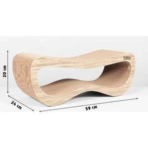 Oluklu Mukavva Karton, Kedi Tırmalama Kanepesi - Medium (59x20x24cm) Kedi Tırmalama Kartonu, Kedi Tırmalama Direği, Kedi Tırmalama Tahtası, Kedi Tırmalama Lounge