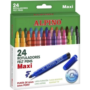 Alpıno AR-000007N Maxı Keçeli Kalem 24 Lü