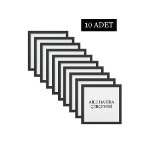 Özcanlar Çerçeve 10 Adet  Aile Çerçeve Seti Tablo Seti Boş Çerçeve Masa Üstü Çerçeve  Hediyelik Çerçeve