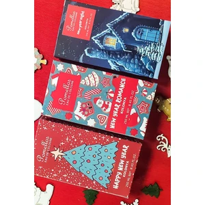 Yılbaşı Özel 3'Lü New Year Kolonya Set 2 (3 X 250 Ml, 80 Derece, Cam Şişe, Yeni Yıl)
