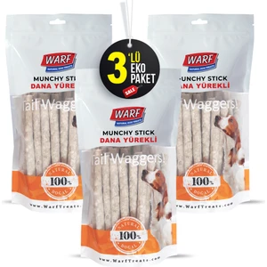 Doğal Dana Yürekli Munchy Çubuk 3 Paket x 400 G