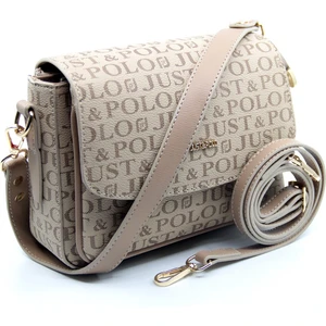 Just Polo Vizon Orta Boy 3 Bölmeli Iki Askılı Kadın El & Omuz Çantası 21X16CM MDS20101