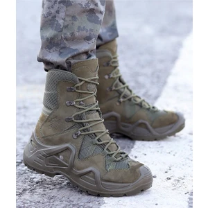 1490 Su Geçirmez Erkek Askeri Bot  - Haki Nubuk
