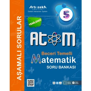 Artı Zeka Yayınları 5. Sınıf Matematik Atom Beceri Temelli Aşamalı Sorular