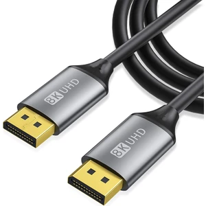 8k Displayport Kablo 1.4V 8K@60Hz Display Port To Display Port Cable 4K@144Hz/2K@165Hz/1080P 240Hz