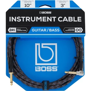 BOSS BIC-10A 3 Metre Açılı Enstrüman Kablosu