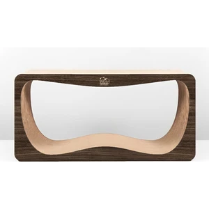 Oluklu Mukavva Karton, Kedi Tırmalama Kanepesi - XLarge - Koyu Ahşap Rengi (75x36x24cm) Kedi Tırmalama Kartonu, Kedi Tırmalama Direği, Kedi Tırmalama Tahtası, Kedi Tırmalama Lounge
