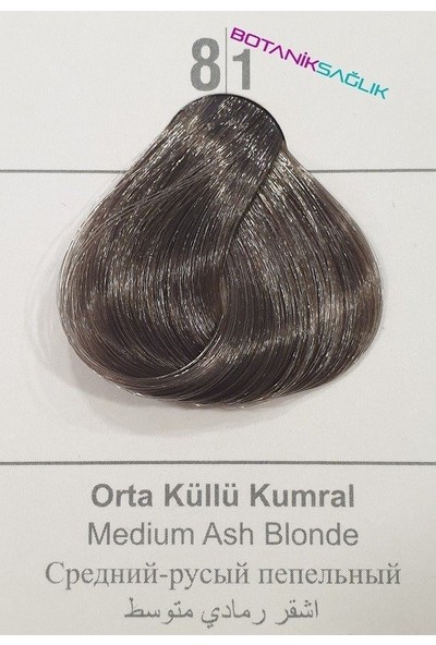 Colorx Saç Boyası Tekli Set - 8.1 Orta Küllü Kumral